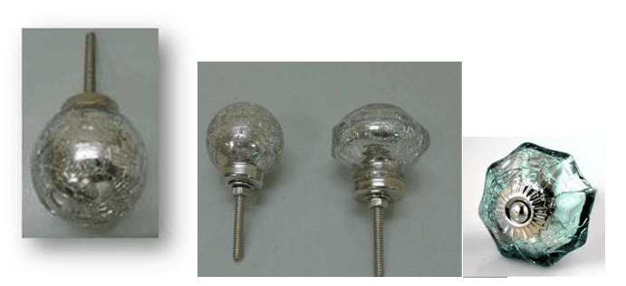 Glass and ceramic drawer knobs - Image 1