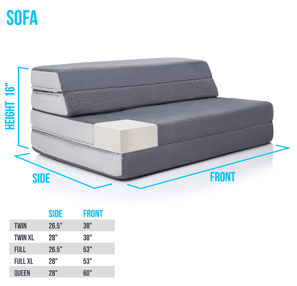 LUCID Folding Mattress-Sofas - Image 1