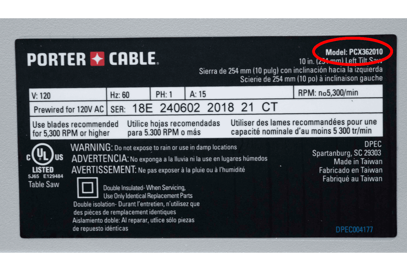Porter-Cable 10" Table Saws - Image 2