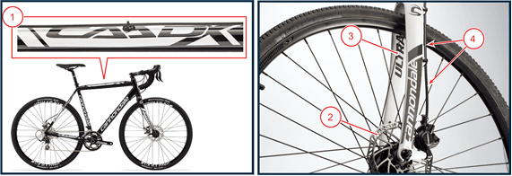 2013 through 2016 Cannondale CAADX cyclocross bicycles - Image 1