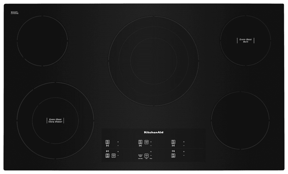 Whirlpool, KitchenAid and JennAir brand glass cooktops with touch controls - Image 2