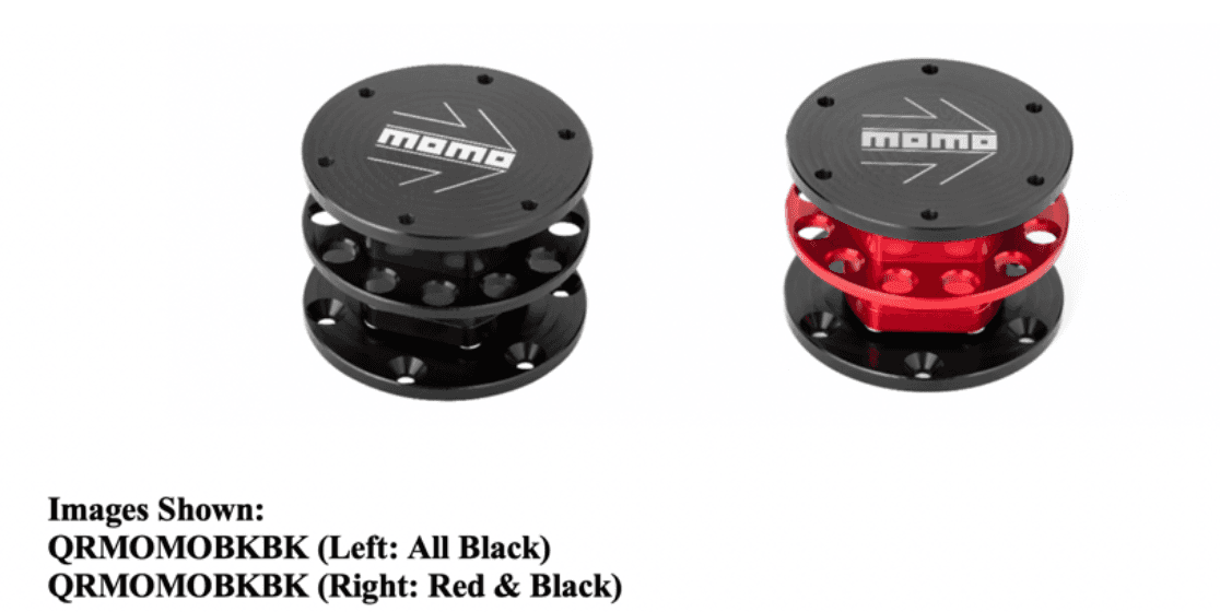 MOMO Quick Release Steering Wheel Adapters for Race Cars - Image 1