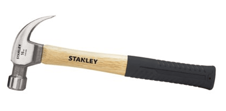 STANLEY® brand 16 oz. wooden handle nailing hammer - Image 1