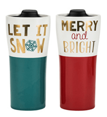 Holiday Travel Mugs - Image 1