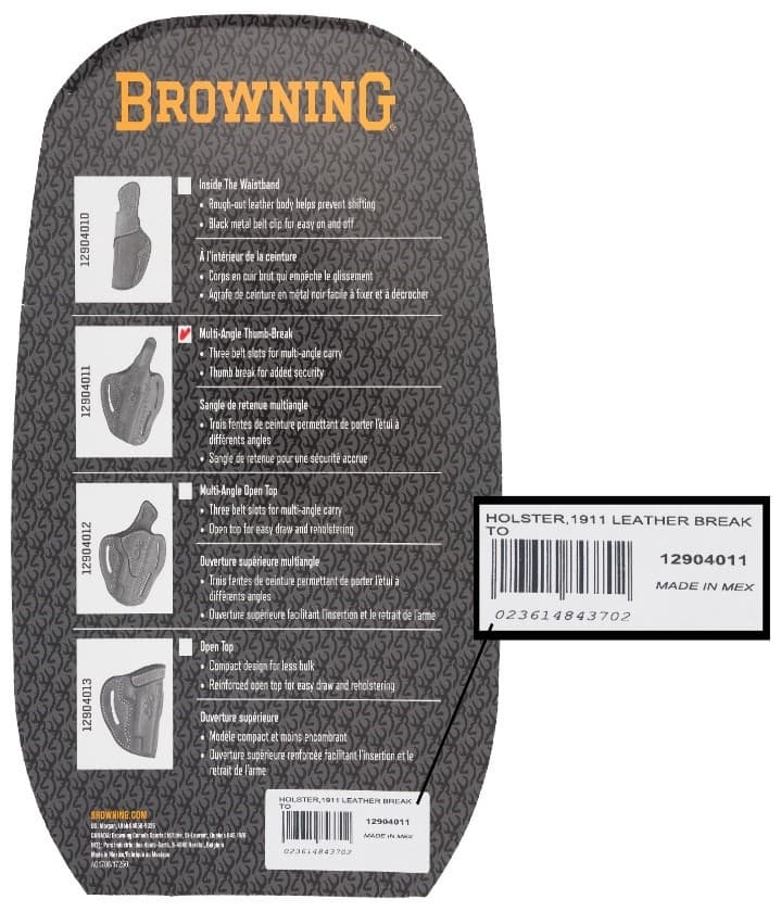 Browning Leather Pistol Holsters - Image 4