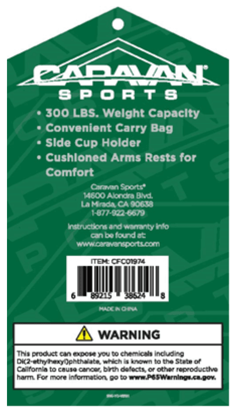 Caravan Sports Armed/Padded Arm Bagged Chairs - Image 3