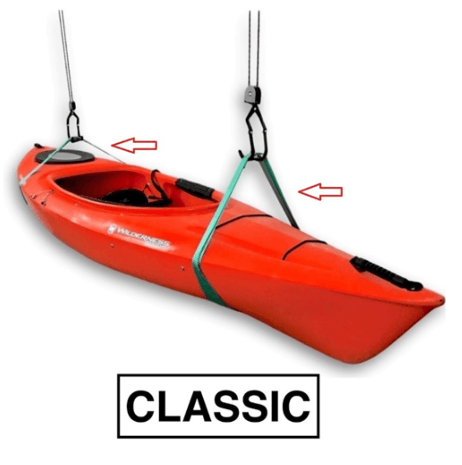 Hi-Lift Storage Hoist Classic and Pro models sold with green polypropylene straps - Image 2