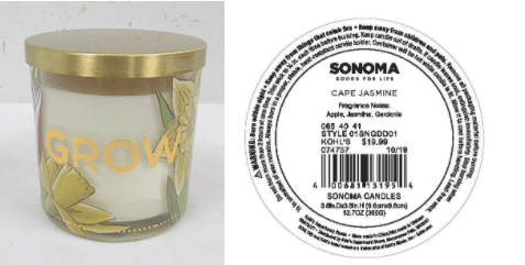 SONOMA Goods For Life branded three-wick candles - Image 1