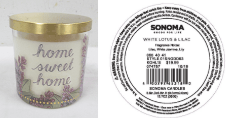 SONOMA Goods For Life branded three-wick candles - Image 2