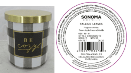 SONOMA Goods For Life branded three-wick candles - Image 20