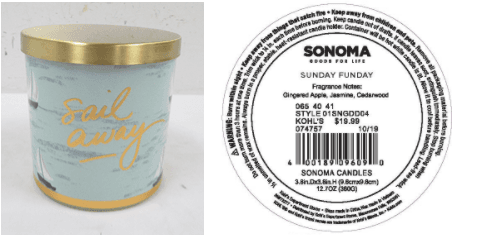 SONOMA Goods For Life branded three-wick candles - Image 3
