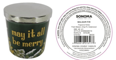 SONOMA Goods For Life branded three-wick candles - Image 27