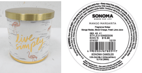 SONOMA Goods For Life branded three-wick candles - Image 4