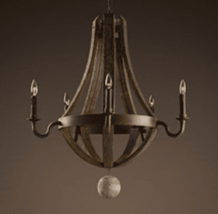 Wine Barrel Chandeliers - Image 1