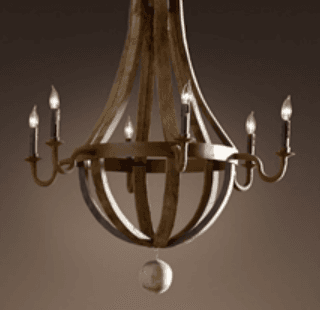 Wine Barrel Chandeliers - Image 2