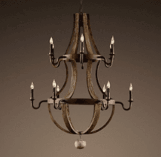 Wine Barrel Chandeliers - Image 4