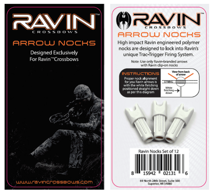 Ravin® white arrow nocks - Image 1