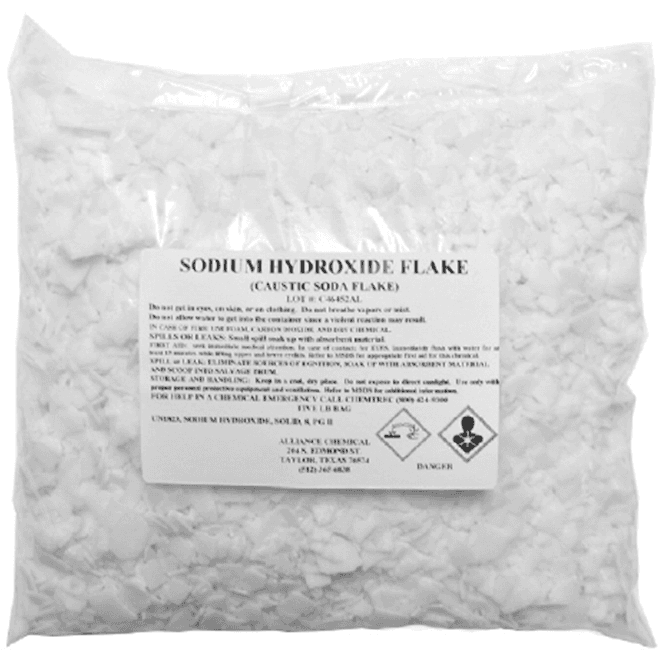 Sodium Hydroxide Flakes, Pure Lye, Caustic Soda Drain Cleaner and Sodium Hydroxide Flake (Caustic Soda Flake) - Image 2