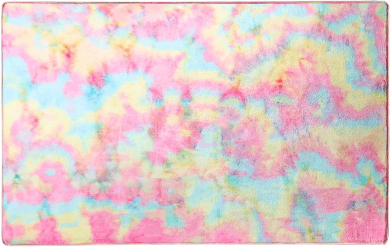 Andecor Girls Soft Tye Dye Area Rugs - Image 1