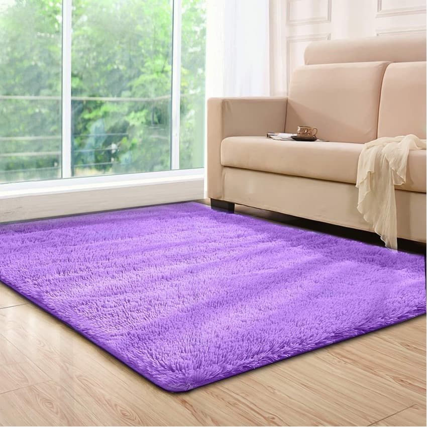 YOH Super Soft Purple Rugs - Image 1