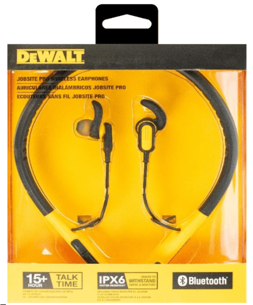 DEWALT ® Jobsite Pro Wireless Earphones - Image 1