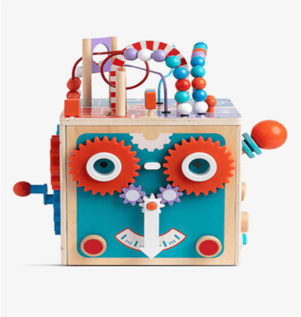 FAO Schwarz Toy Wood Play Smart Robot Buddy(s) and FAO Schwarz Toy Wood Sensory Boards - Image 1