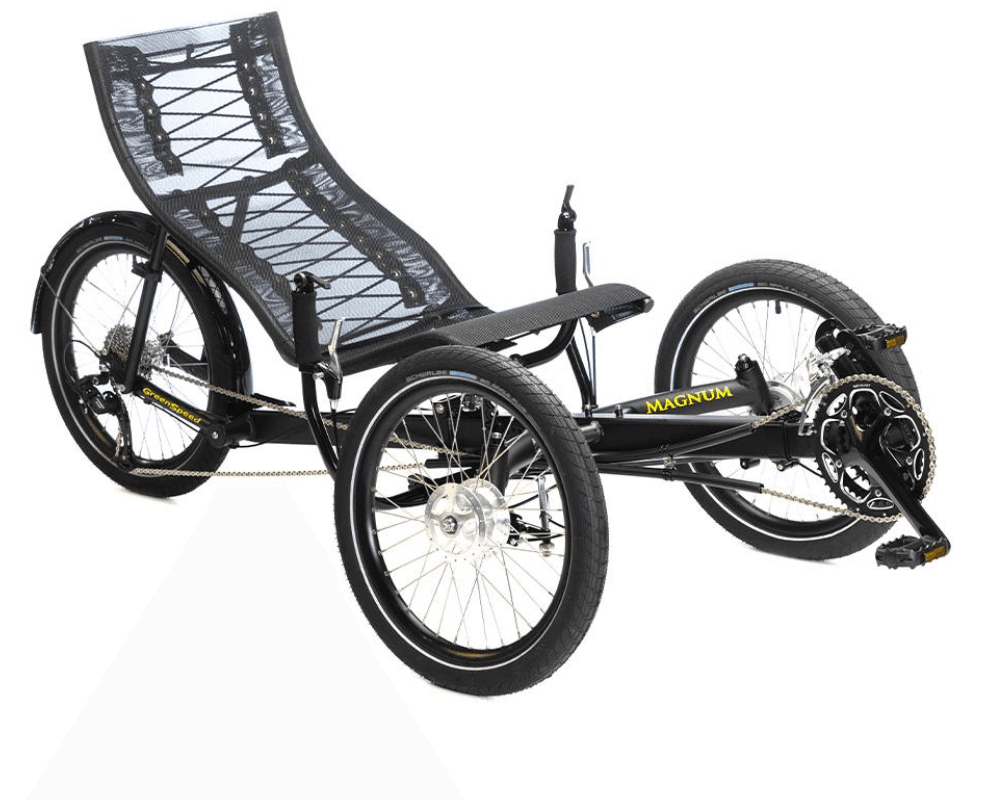 GreenSpeed Magnum and Magnum XL recumbent trikes with quick release front axles and replacement Quick Release Axles - Image 2
