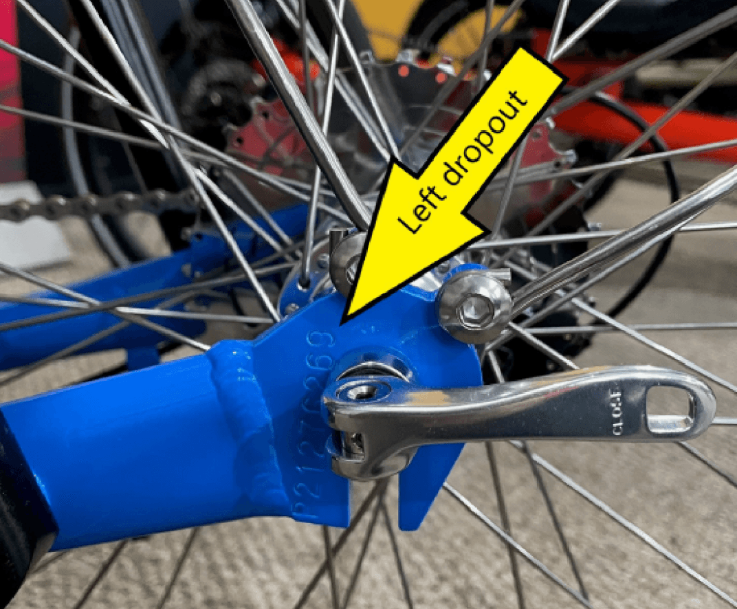 GreenSpeed Magnum and Magnum XL recumbent trikes with quick release front axles and replacement Quick Release Axles - Image 4