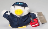 6" Aflac Plush Promotional Ducks - Image 1