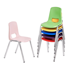 AmazonBasics School Classroom Stack Chairs - Image 1