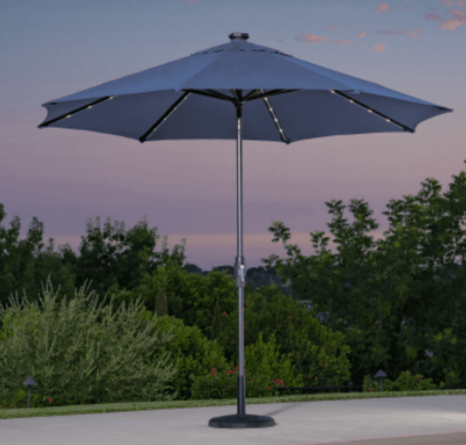 10' Solar LED Market Umbrellas - Image 2