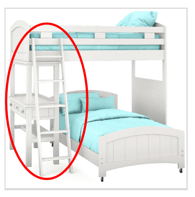 Ladders sold with Canyon Lake and Cottage Colors Bunk Bed and Hutch Sets - Image 1
