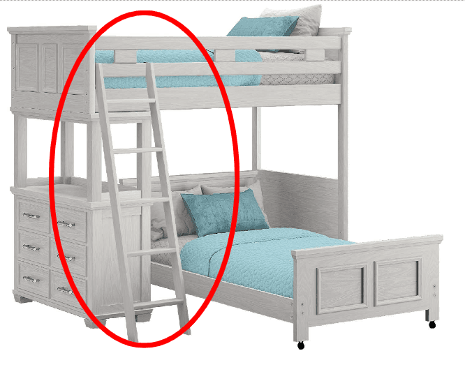 Ladders sold with Canyon Lake and Cottage Colors Bunk Bed and Hutch Sets - Image 2