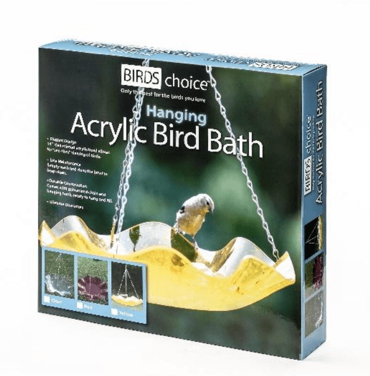 Birds Choice Hanging and Pole-Mounted Acrylic Bird Baths - Image 3