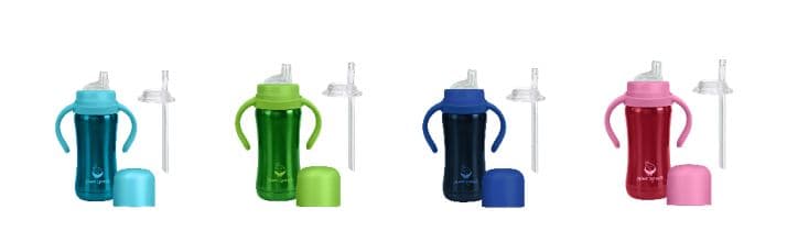 Green Sprouts Stainless Steel Straw Bottles, Sippy Cups and Sip & Straw Cups - Image 2