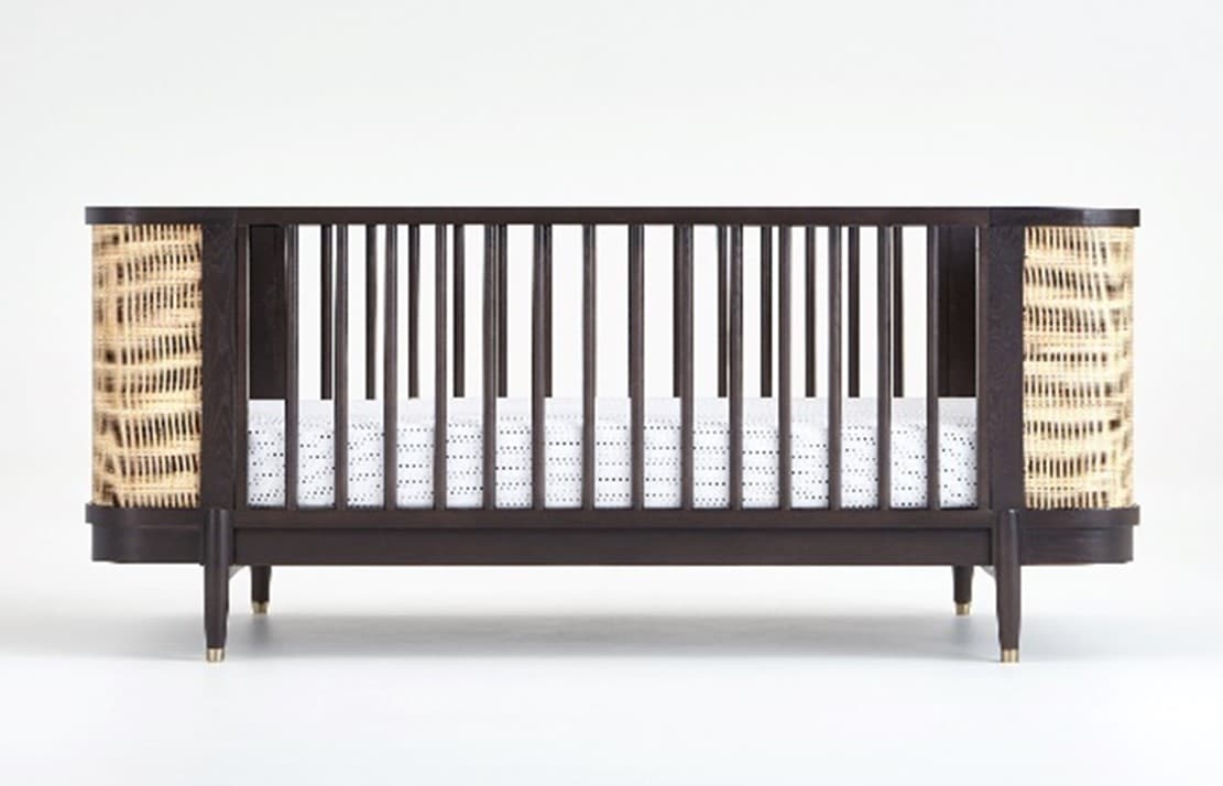 Thornhill Dark Brown and Natural Baby Cribs - Image 1