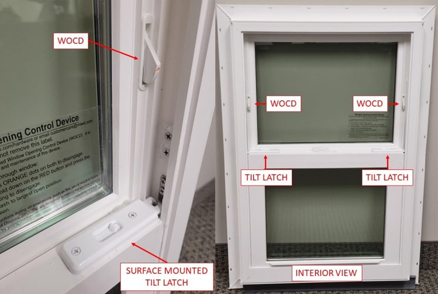 1620 vinyl single-hung impact windows with window opening control devices - Image 1
