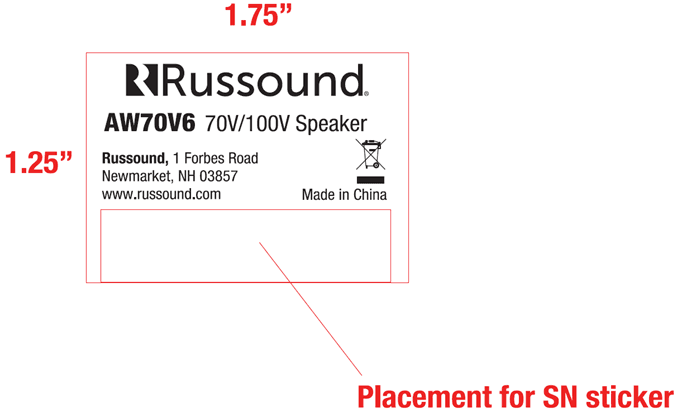Russound Loudspeakers Model AW70V6 - Image 7