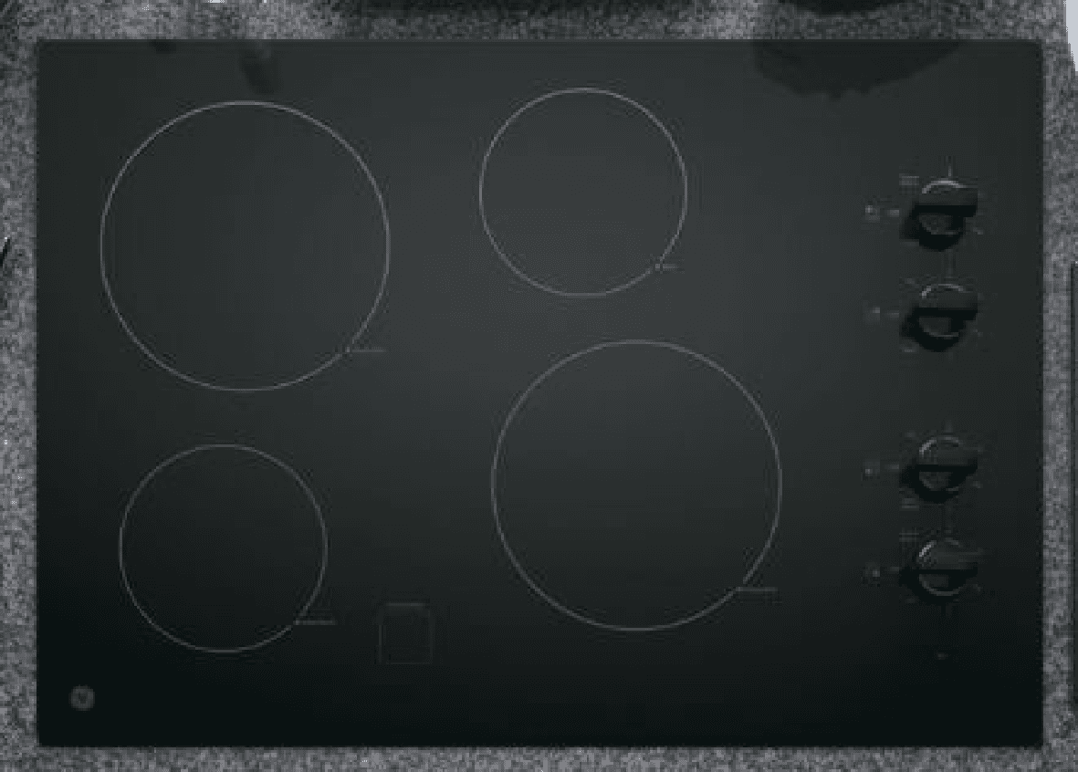 Knob-control electric radiant cooktops, model GE JP3030 - Image 1