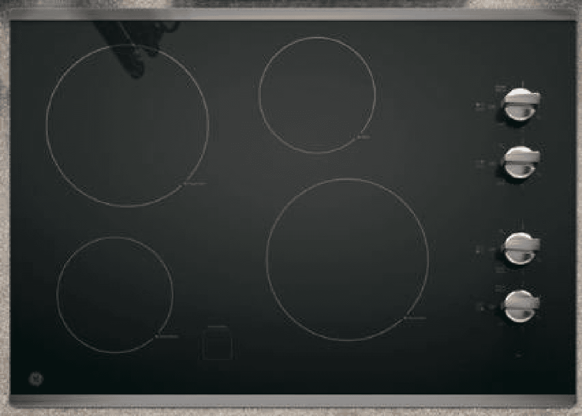 Knob-control electric radiant cooktops, model GE JP3030 - Image 2