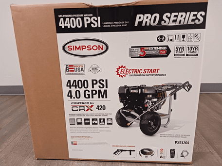 Simpson Gas Pressure Washers with Electric Start - Image 1