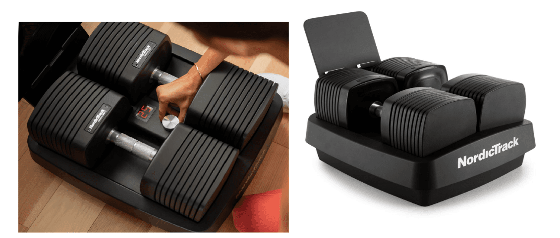 NordicTrack 50 LB iSelect Voice-Controlled Adjustable Dumbbells - Image 1