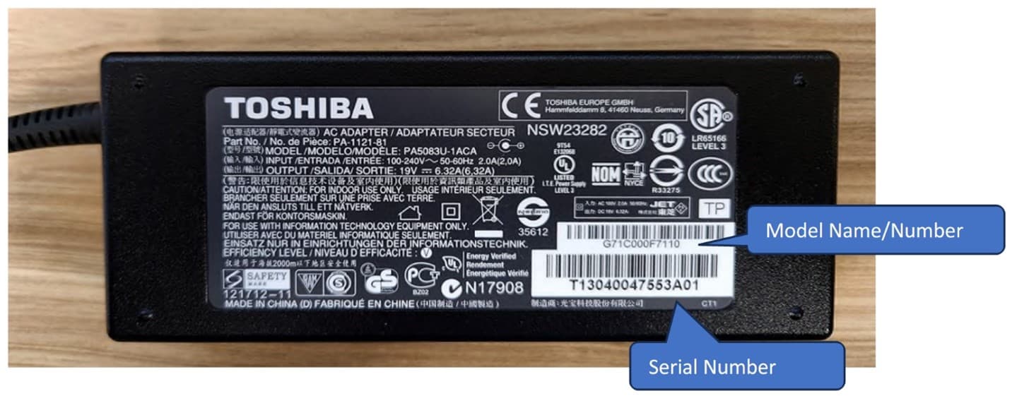 Toshiba Laptop AC Adapters - Image 1