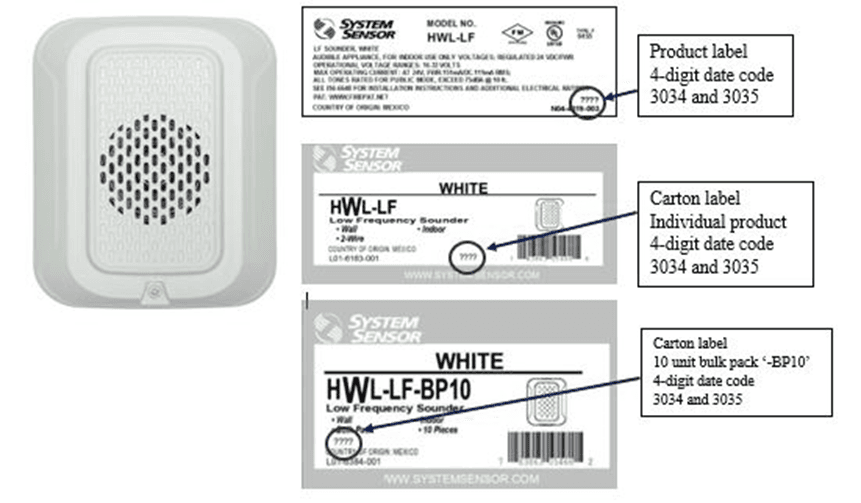 System Sensor L-series low frequency Sounders and Strobes for residential apartments and commercial buildings - Image 1