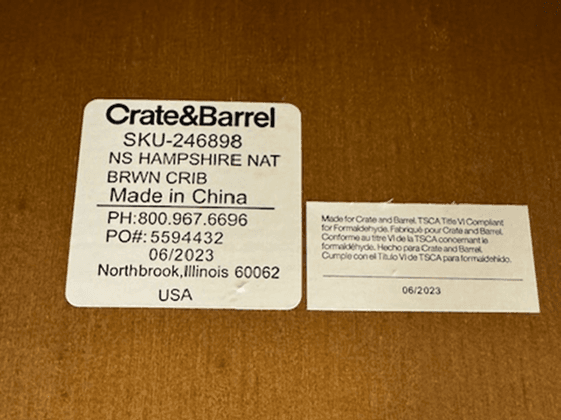 Crate & Barrel Hampshire Cribs - Image 6