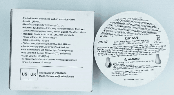 CHZHVAN Combination Smoke and Carbon Monoxide Detectors - Image 2