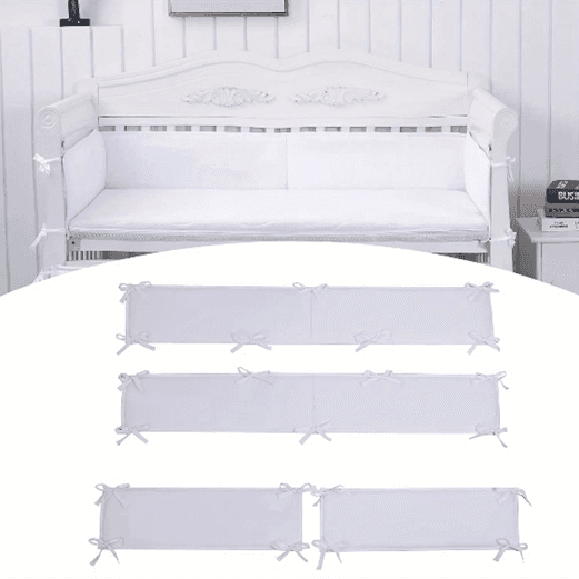 Baofali 4-in-1 Microfiber Crib Safety Bumpers - Image 1