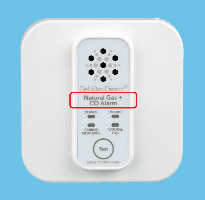 DeNova Detect Brand Combination Natural Gas and Carbon Monoxide Alarms - Image 1