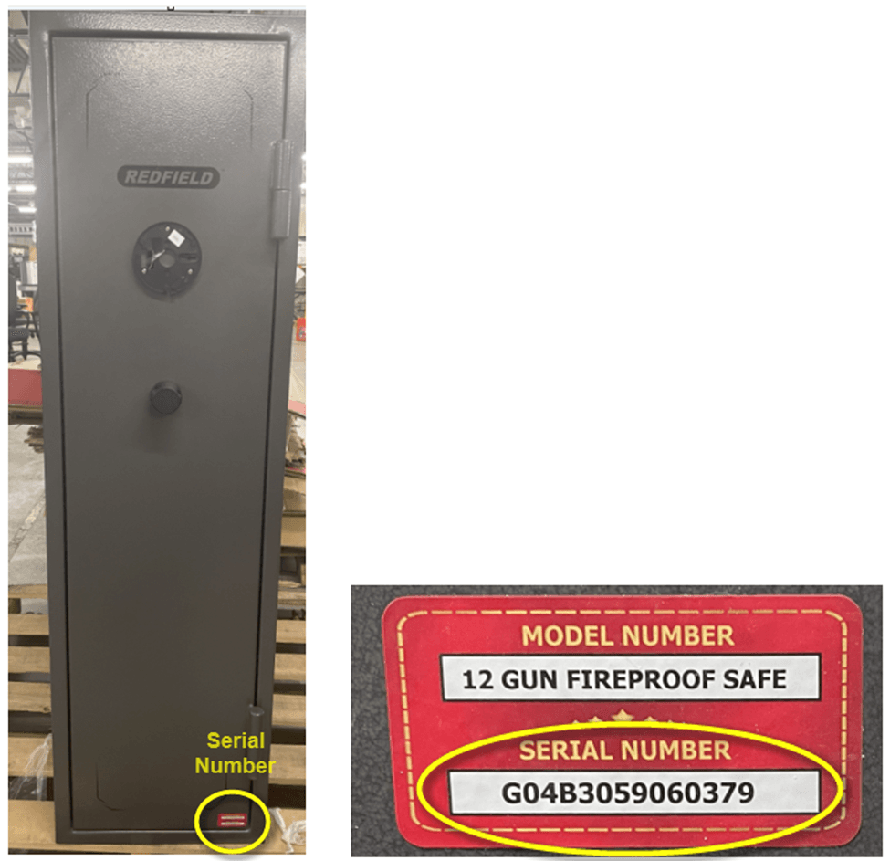 Redfield 12- and 18-Gun Fireproof Safes - Image 3