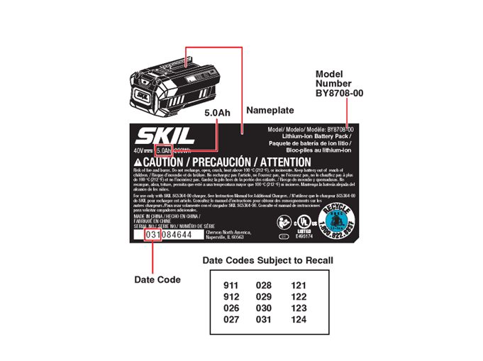 SKIL 40V 5.0 Ah Lithium-Ion Batteries - Image 2